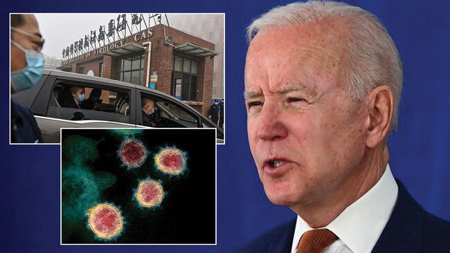 US President Joe Biden wants fresh probe into whether Covid-19 virus escaped the Wuhan Institute of Virology. Pictures: AFP/Supplied