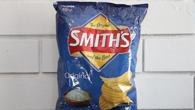 PepsiCo snack brands include the venerable Smith’s potato chips. Picture: Peter Ristevski