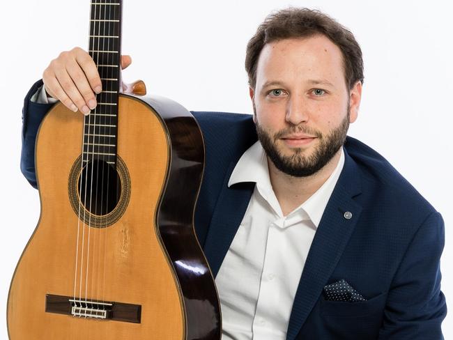 2020 Adelaide International Classical Guitar Competition winner, Italian musician Pietro Locatto. Picture: Supplied