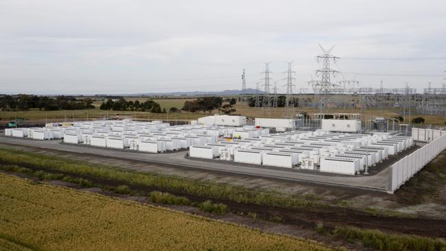 Victoria's big battery near Geelong. Picture: Supplied