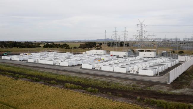 Victoria's big battery near Geelong. Picture: Supplied