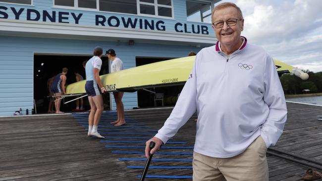 Former Olympic Chief John Coates at the Sydney Rowing Club. Picture: Jane Dempster