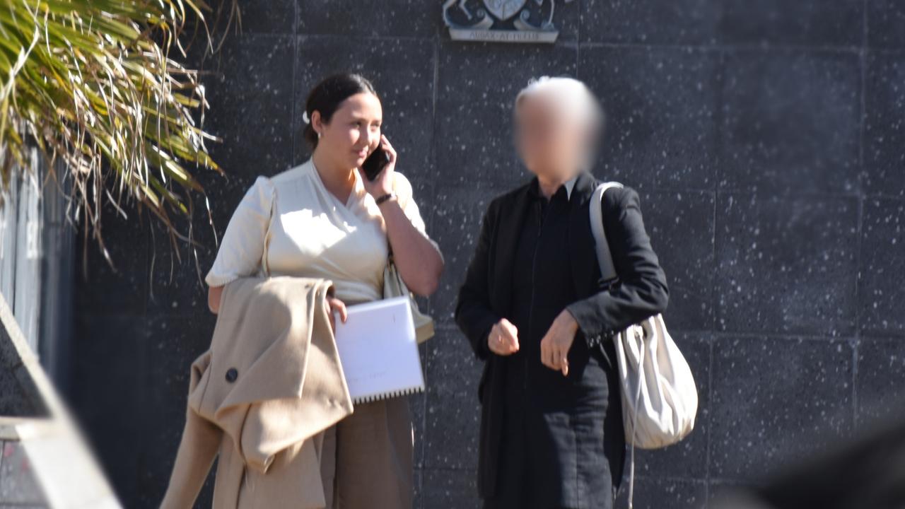 Freyja Rose Pirie leaving the Toowoomba Court House.