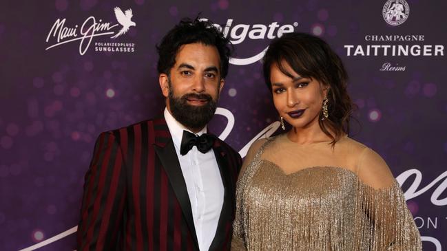 Ankur Dogra and Sharon Johal at the Glamour On The Grid Party at the Australian Grand Prix at Albert Park. Picture: Fiona Hamilton Photography