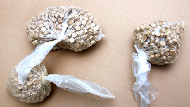 MDMA tablets seized by police during the Oscar Aymara operation. Picture: Supplied