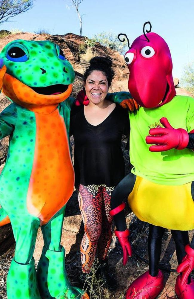 Jacinta Nampijinpa Price as host of Yamba’s Playtime. Picture: Christine Ansorge