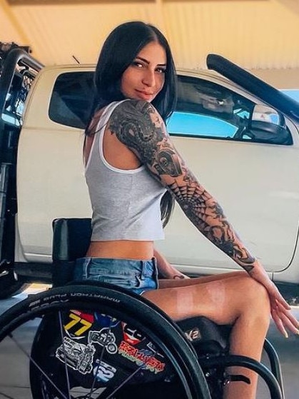 Former motocross rider Christina Vithoulkas. Picture: Instagram