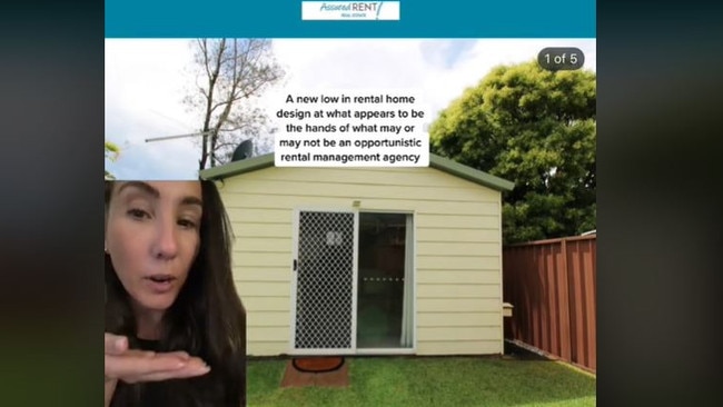 Rach McQueen said for $300 this NSW rental was a “new low.” Picture: Tiktok.