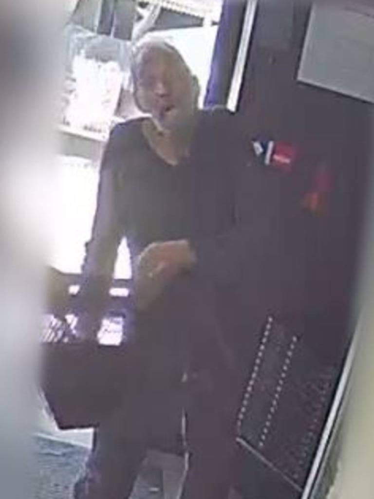 Mr McKenzie inside a Kinglake store shortly before he disappeared. Picture: Victoria Police