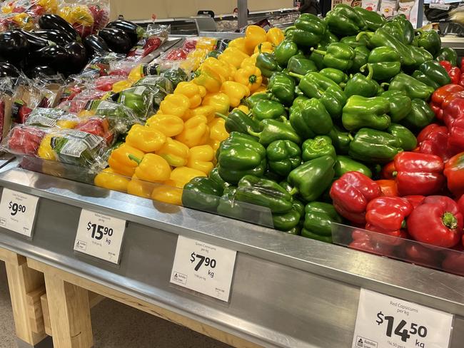 Supermarkets prices have increased and supply of fresh produce has reduced. Picture: Liam Beatty