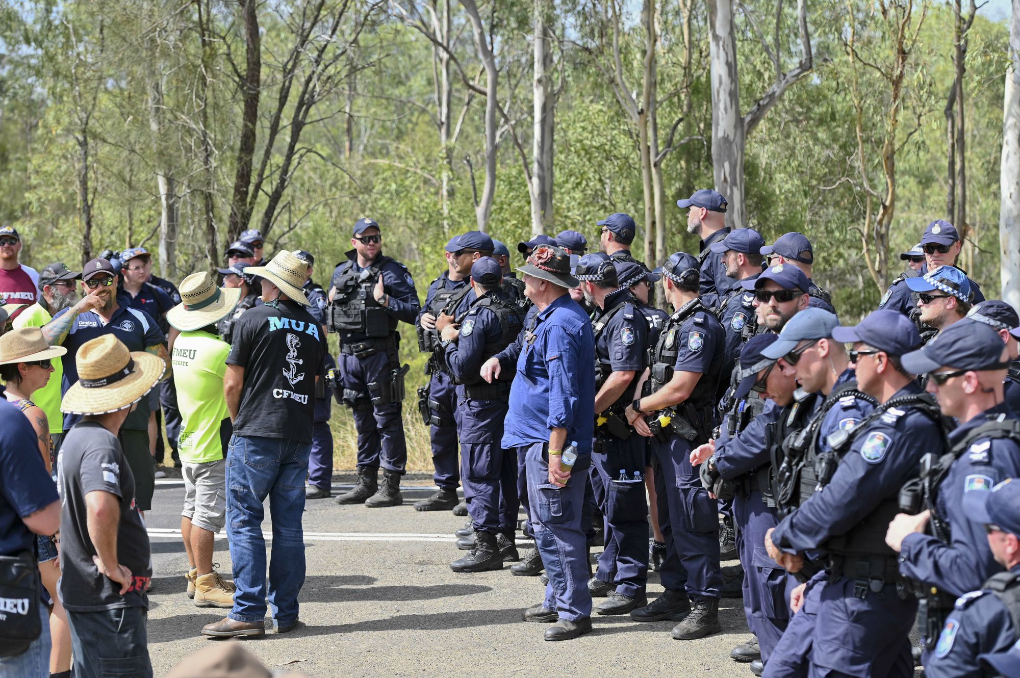Deebing Creek Aboriginal protest camp broken up by police. Picture: Cordell Richardson