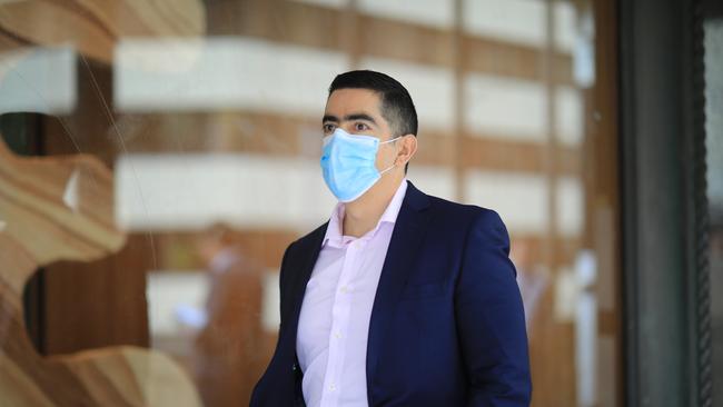 Juan Manzano Diaz leaving court on Tuesday. Picture: Christian Gilles