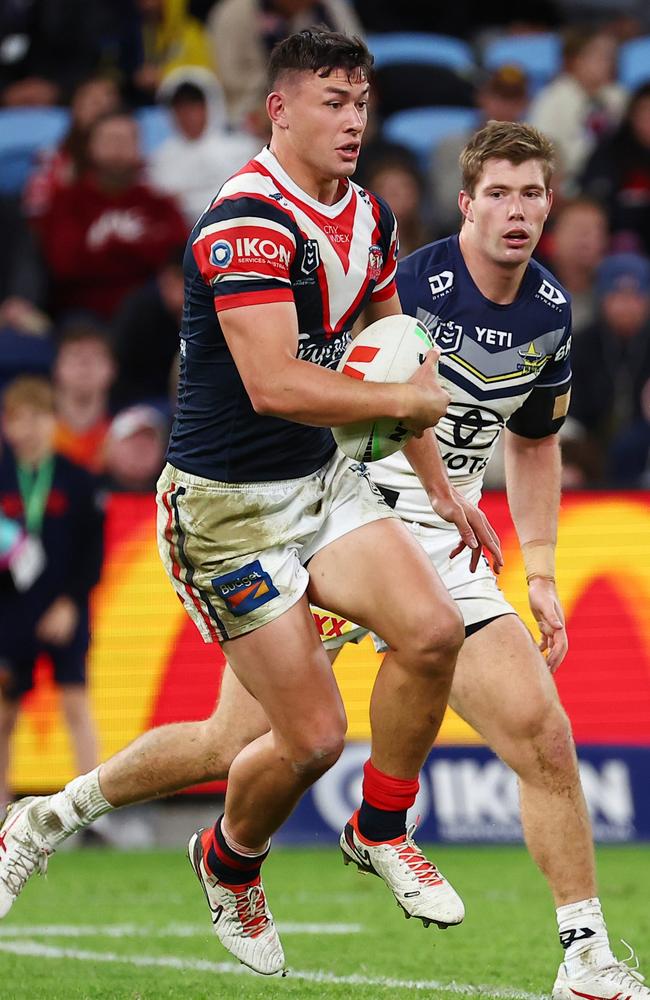 Joseph Manu runs the ball during round 13. (Photo by Jeremy Ng/Getty Images)