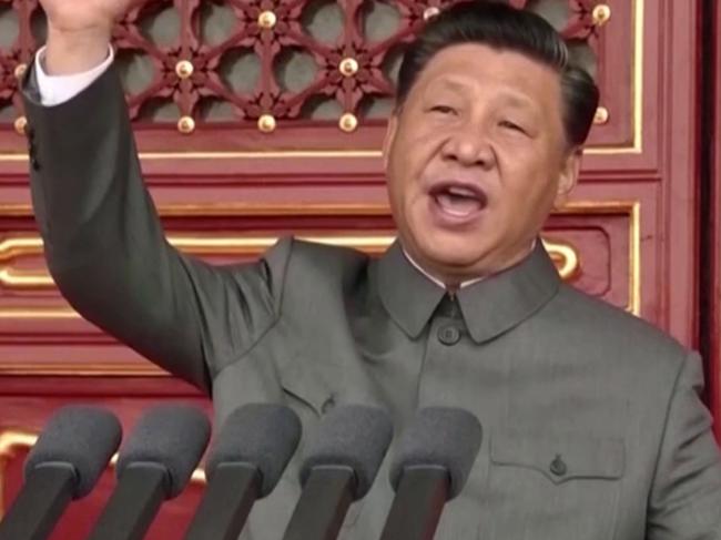 Upsized: BEIJING, CHINA - JULY 01: Chinese President Xi Jinping makes a speech during the celebration marking the 100th founding anniversary of the Chinese Communist Party on July 1, 2021 in Beijing, China. PIC: Reuters