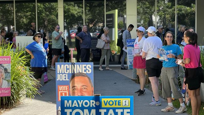 First day of pre-poll for the 2024 Gold Coast City Council election. Picture: Andrew Potts.