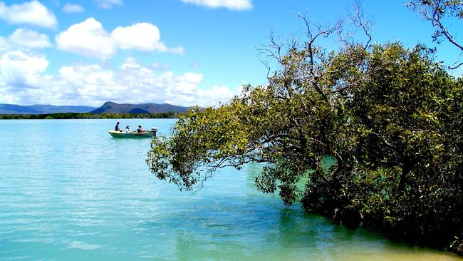 Fishing off Clairview Island between Rockhampton and Mackay.