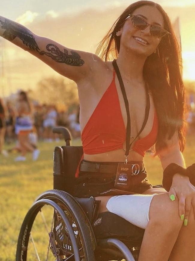 “Recovering from this injury gave me my old self back,” says Christina, picture here enjoying life to the fullest.