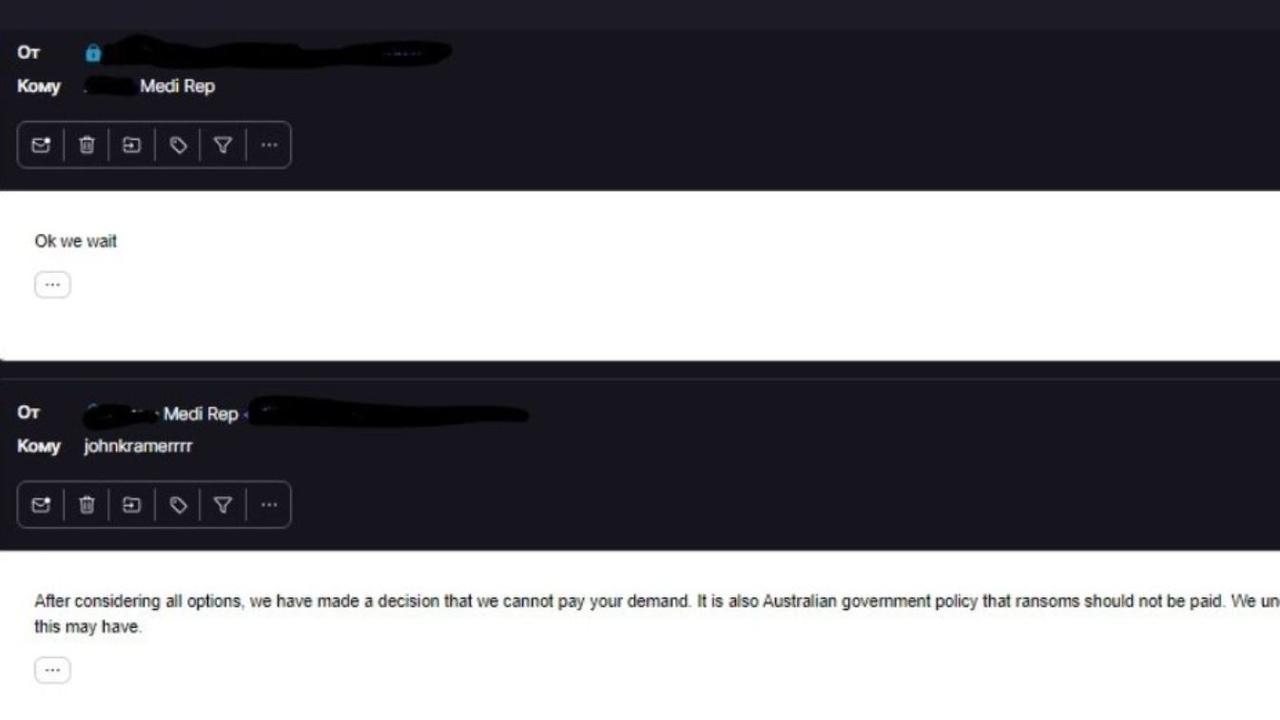 The hackers also leaked their negotiation exchange with Medibank before communication broke down on November 7