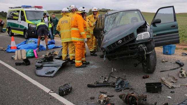 Behind-the-scenes shots of the SA Police regional road safety campaign.