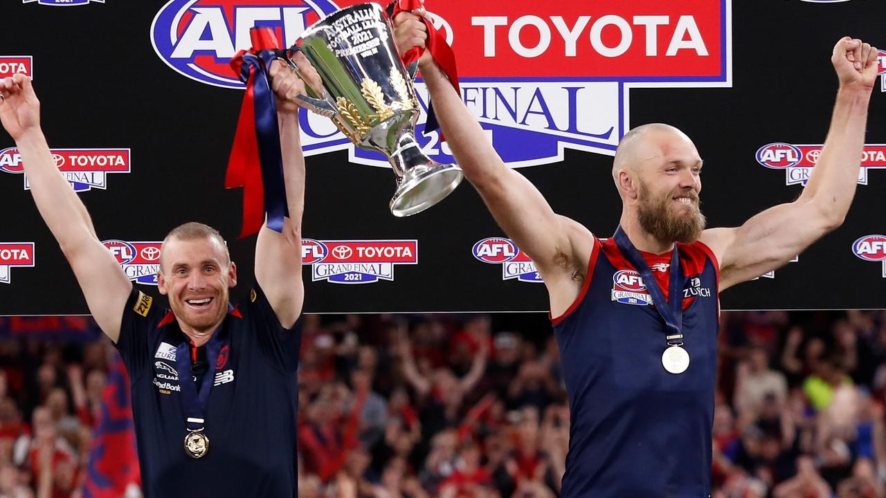 Melbourne defeated the Western Bulldogs at Optus Stadium to taste premiership glory for the first time since 1964. Picture: Michael Willson / AFL Photos via Getty Images