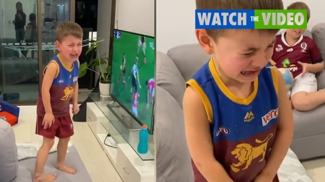 Dayne Zorko shares his son's adorable reaction to his missed kick (2020)