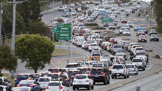 Gympie Rd has been shamed as a congestion hot spot. Picture: AAP/Josh Woning