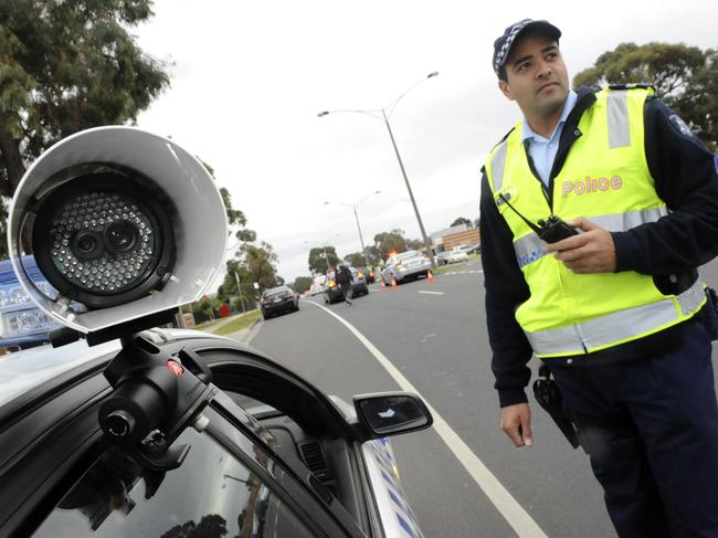 Police use numberplate recognition technology in Broadmeadows.