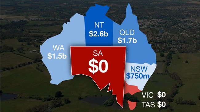 SA has missed out in the federal budget's regional spending spree. Artwork: Steve Grice