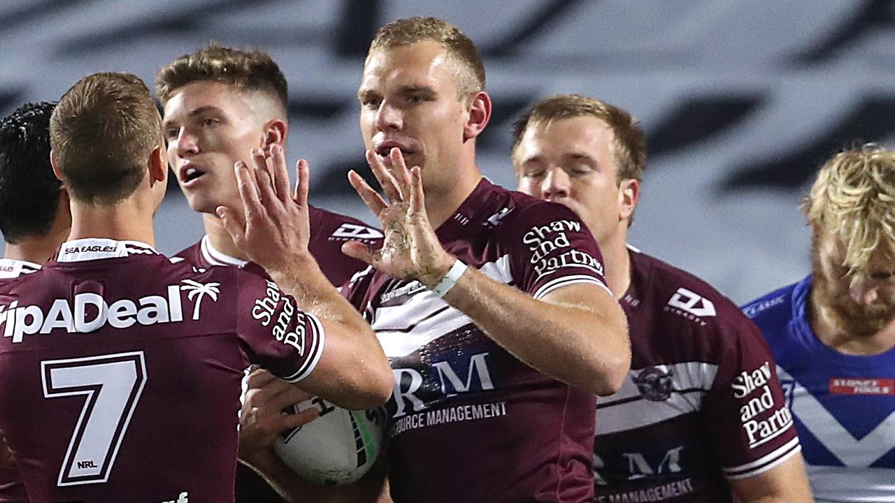 Tom Trbojevic of the Sea Eagles has been on fire.