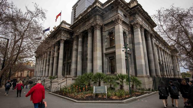 Parliament House is considered located at the epicentre of the CBD’s crime crisis. Picture: NCA NewsWire/Emma Brasier