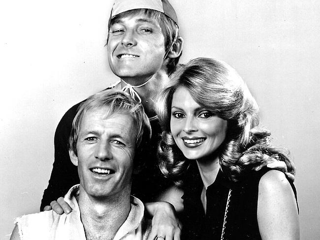 Paul Hogan with John "Strop" Cornell and Delvene Delaney from The Very Best Of The Paul Hogan Show.