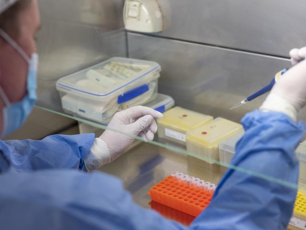 AFP experts conduct tests at the Forensic Facility in Canberra. Picture: NCA NewsWire / Martin Ollman