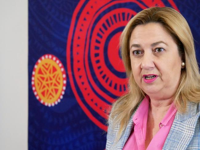 Queensland Premier Annastacia Palaszczuk speaking in Townsville on Monday. Picture: Blair Jackson