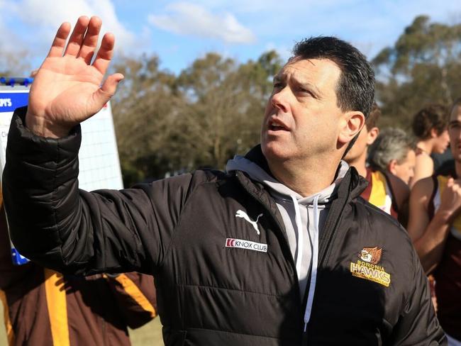 Boronia coach Matt Clark. Picture: Davis Harrigan