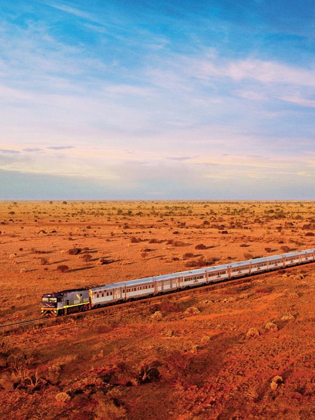 The Indian Pacific train.