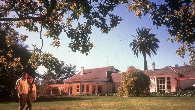 The Chateau Yering historical house hotel.