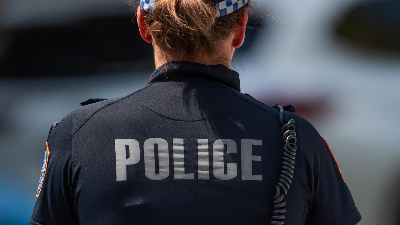 Northern Territory Police attended the home on Cox Crescent, Katherine in the wake of the alleged invasion and assault. Picture: Pema Tamang Pakhrin