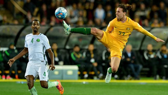 Jackson Irvine says there has to be one winner and why can’t it be the Socceroos? Picture: Mark Brake