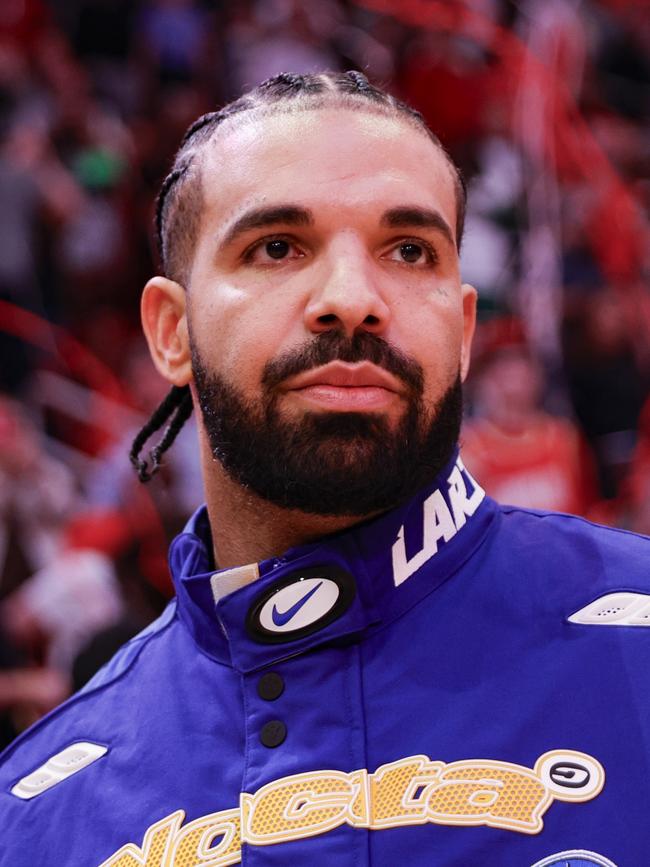 Rapper Drake at a game between Houston Rockets and the Cleveland Cavaliers. Picture: Carmen Mandato/Getty Images