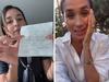 Flight attendant reads note from Meghan