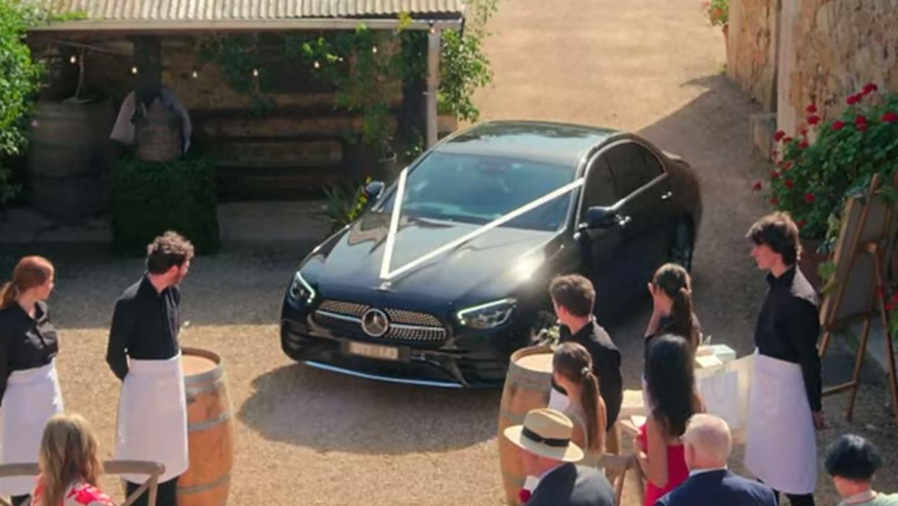 Viewers’ jaws will drop once it is revealed who is in that wedding car and who is meeting them at the end of the aisle. Picture: Ten