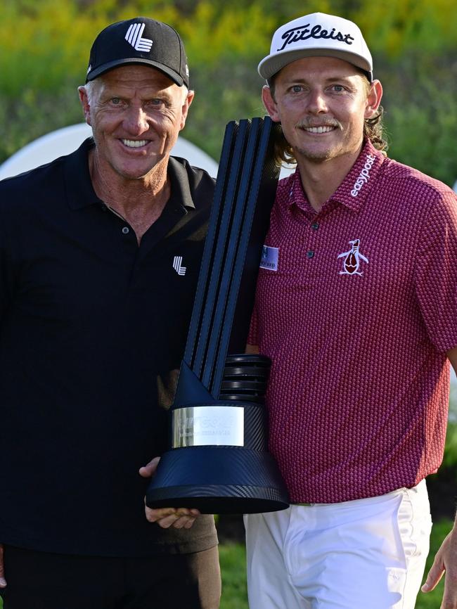 Queenslanders Cameron Smith and Greg Norman.