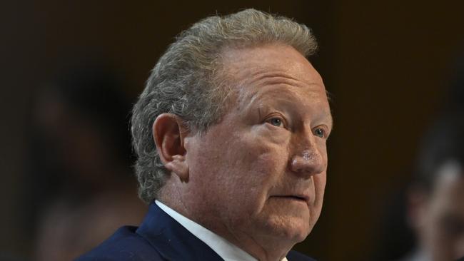 Fortescue Metals Group executive chairman Dr Andrew Forrest. Picture: NCA NewsWire / Martin Ollman.