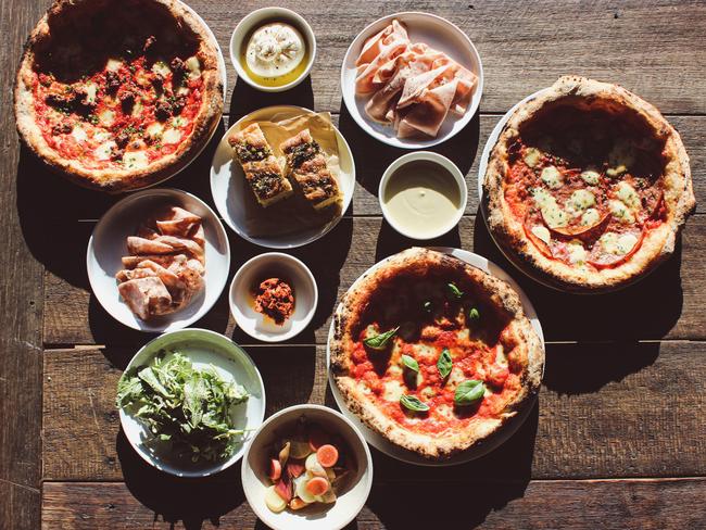 A selection of the Port Cygnet Cannery's small plates and pizza offerings. Picture: Jorinde Tenten.