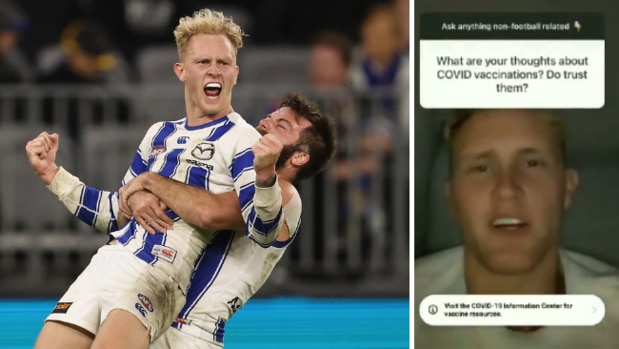 Jaidyn Stephenson has been criticised for comments he shared about Covid in an Instagram video.