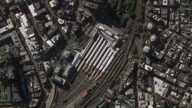 From above, it's clear how little Sydney's Central station connects in with its community.