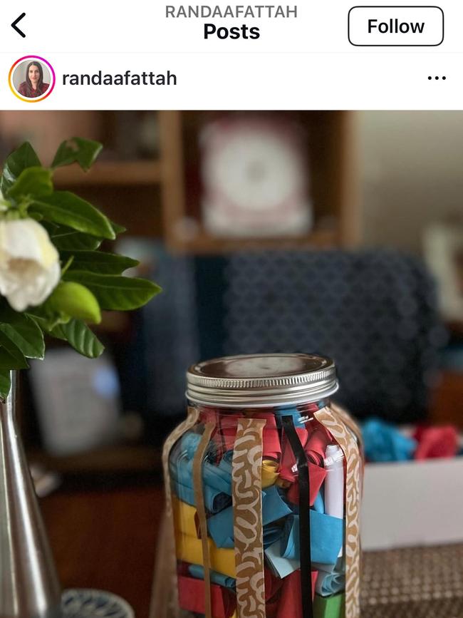 Dr Abdel-Fattah put revolutionary quotes into a jar as part of her $870,000 research project.