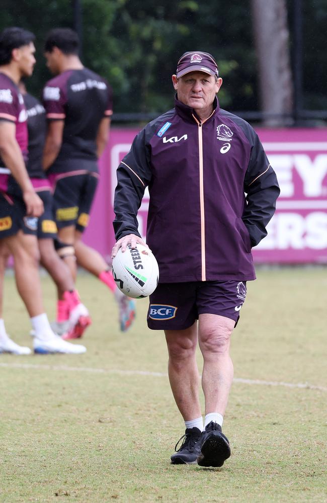 Coach Kevin Walters, Brisbane Broncos training, Red Hill. Picture: Liam Kidston