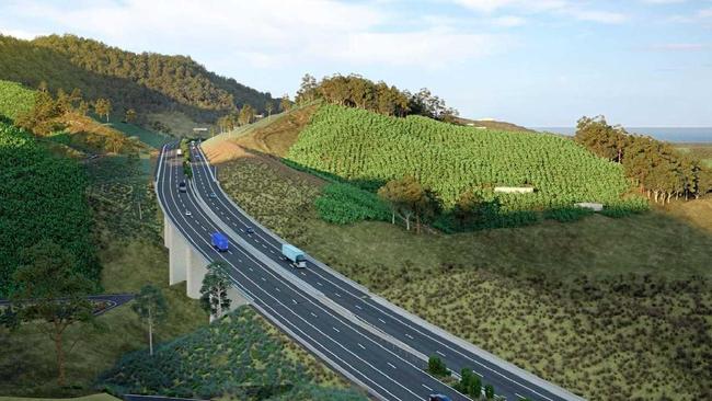 An  artist's impression of the Shephards Lane cutting. Picture: RMS