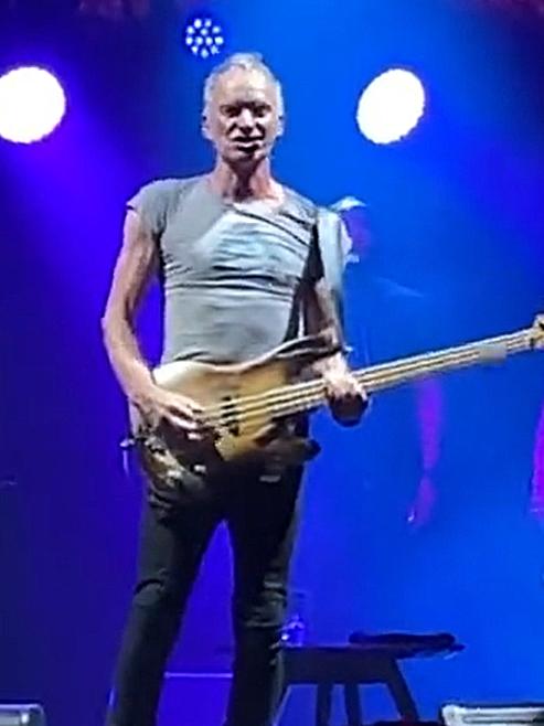 Legendary singer Sting performs live at Adelaide Entertainment Centre. Picture: Instagram